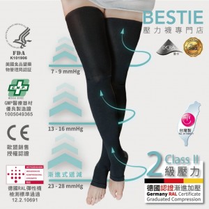 BESTIE 180D Thigh-High Sleeves 大小腿壓力襪套 (pair) BSL-2950