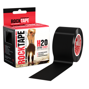 Rocktape H2O Kinesiology Tape 肌肉貼布-黏貼加強版 (pcs) [Black]